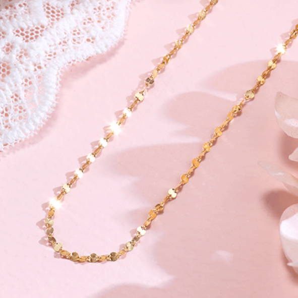 18K 미니샤인 목걸이 45cm