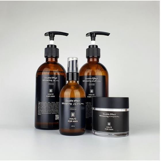 홀츠포맨 남자 남성 화장품 4배 더 강력한 미백 화이트닝 스킨 토너 로션 에멀젼 에센스 크림 4종세트