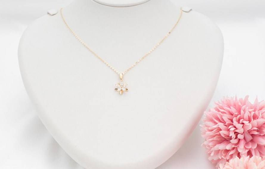18k 테스 플라워 목걸이 18k목걸이