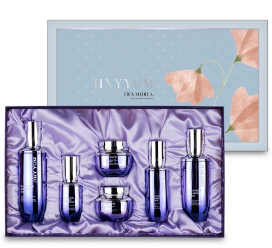 지니윰 시카마데카 6종 세트 여성 스킨로션 세트 기초화장품 보습진정 미백 주름개선 기능성화장품 쇼핑백 기초세트 명절선물 화장품세트