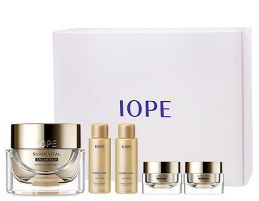 아이오페 슈퍼바이탈 크림 리치 50ml + 14ml x 2p + 소프너 18ml + 에멀젼 18ml 세트, 1세트