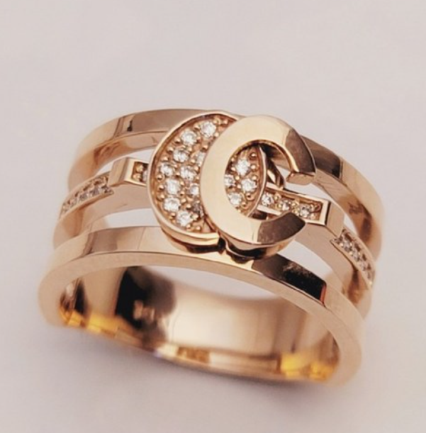 14k 두꺼운 반지